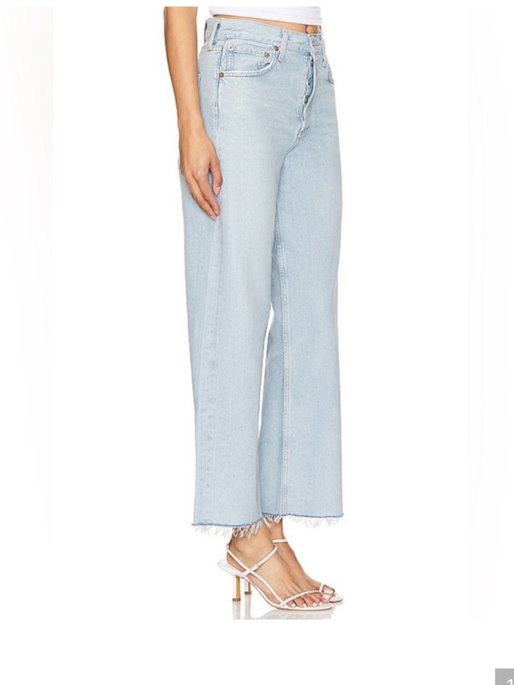 AGOLDE Ren High Rise Wide Leg Jeans Smash Size 29